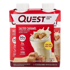 Quest Nutrition Protein Shake Salted Caramel 4 Shakes 11 fl oz 325 ml Each, 1개, 325ml
