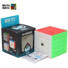 MoYu Meilong 5x5 매직 큐브 퍼즐 전문 스피드 Magico Cubo 교육 장난감 키즈 게임, 01 Stickerless, 1개