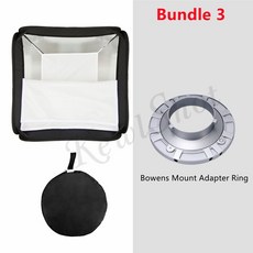 Godox 40*40cm/50*50cm/60*60cm/80*80cm 플래시 접이식 소프트 박스 (Bowen Mount S-Type Bracket 포함), 1개