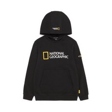 NATIONAL GEOGRAPHIC KIDS 케이투 k223UHD910 빅 로고 후드 티셔츠 CARBON BLACK 5003138482 232096