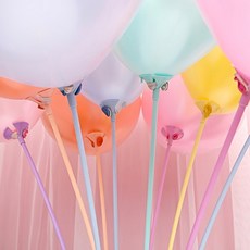 풍선 막대 스틱 꽂이 32cm 42cm 10p 파티 파스텔