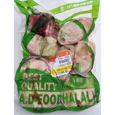 에이디푸드(AD-FOOD) Halal Paya (Cow Feet) 할랄 소발 / 우족 1.2kg 국내산 / 냉동, 2개