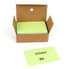 종이 무지 메모지 미니 카드 녹색 약100개, 1