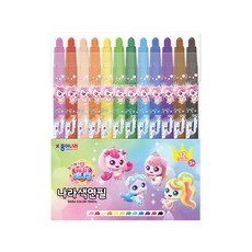 캐치티니핑 나라 색연필 12색 세트, 단품, 단품