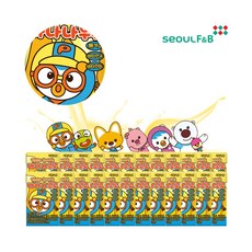 서울에프엔비 뽀로로 바나나우유 140ml 24팩 1박스 멸균 아동우유 아이들 음료, 3.36L