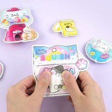 핑크풋 종이스퀴시 만들기 DIY 장난감 종이접기 (1개), 상세페이지 참조, 상세페이지 참조