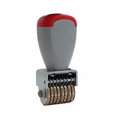 迷你數字滾輪日期印章，字高3.8mm，總長18mm，金屬材質, 1個, 單個印章（送波針）