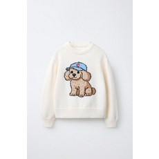 ZARA 자라 애니멀 니트 스웨터 - 크림 DUB473 ARB278