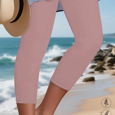 슈퍼 소프트 카프리 바지 높은 신축성 통기성 투명하지 않음 운동 러닝 요가 체육관 레깅스, 4. -5