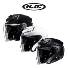 HJC F31 단색 모음집 오픈페이스 헬멧 출퇴근 근교 라이딩 하이바, 펄 화이트