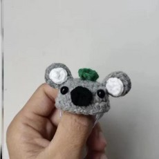 재미있는 양모 햄스터 모자 손뜨개 앵무새 조절 턱끈 뱀 애완동물용, 1개