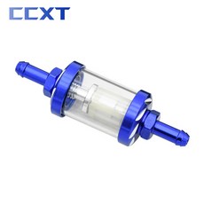 CNC 8mm 범용 연료 호스 유리 연료 가솔린 오일 필터 ATV 혼다 KTM 야마하 가와사키 두카티 베타 GASGAS Husqvarna, 07 Blue, 1개