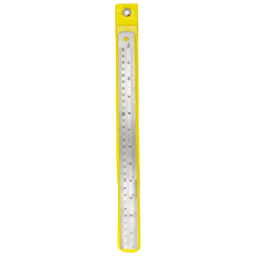 台灣製不鏽鋼直尺 15cm 20cm 30cm 公英制雙面刻度 附尺寸對照表 銀色, 1個