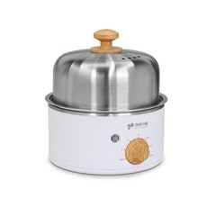 키친아트 1단 계란찜기 올스텐 에그찜기 과열방지, 화이트