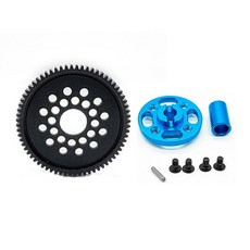Tamiya Tt02 Tt02D 1/10 모델 자동차 고속 금속 빅 기어 키트 (68T) 54500 알루미늄 키트 Rz007과 호환용, 1개, 흔한