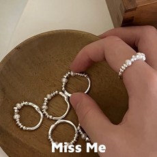 幸運海星銀色項鍊 貝殼彩珠項鍊 套組 925純銀簡約戒指 蝴蝶結項鍊