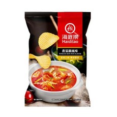 海底撈 香辣地瓜片 麻辣/番茄洋芋片 麻辣蝦薯條 麻辣鍋/蕃茄鍋洋芋片 - 台灣零食, 海底撈-番茄口味洋芋片, 1個, 56g