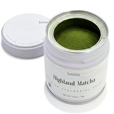 Letstay Matcha Matcha Powder Ceremonial Grade Highland Matcha Tea Organic Matcha Green Tea - Pre, 1.05온스, 1개