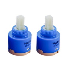 수도꼭지 수도밸브 수전 카트리지 교체 부속 부품, 2개