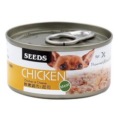 SEEDS惜時 CHICKEN愛狗天然食, 70g, 24個, 鮮嫩雞肉+起司