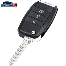 기아 모닝 레이 봉고 포터 3버튼 접이식 키 케이스, 1개