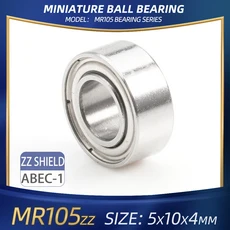 FUSHI MR105 ZZ 베어링 5x10x4mm 10Pcs MR105ZZ RS 2RS MR105Open 핸드 피스 베어링 강력한 산업용 모터 고, 01 10 개, 06 MR105zz ABEC-1