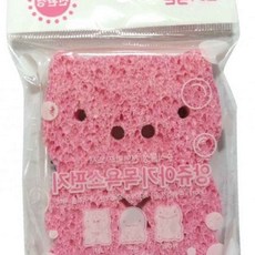 천연펄프스펀지 앙쥬 아기 목욕스펀지 돼지 천연펄프 곤약 곤약스펀지