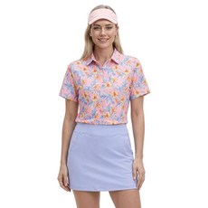 Izod 여성용 셔츠 퍼포먼스 스트레치 골프 칼라 반소매 카옌(cayenne) XXL