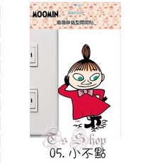 Ts Shop 姆咪一族嚕嚕米開關貼，可愛卡通裝飾貼紙，電源開關防水保護貼，多款可選, 5-小不點, Multicolor