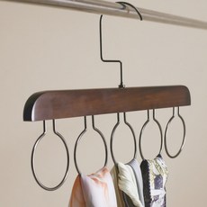 넥타이걸이 옷장 스카프 머플러 타이 다용도 원형 후크 걸이 5구, 라이트, 1개