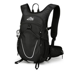 登山背包 騎士背包 戰術背包 旅行背包 輕便雙肩背包越野跑步背包自行車水袋包防水戶外登山包徒步旅行包, XYW2542靜謐黑L23W13H41