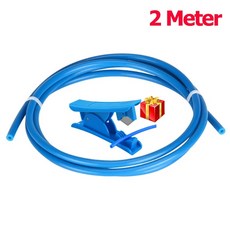 두 나무 1M 2M 4M 5M 10M PTFE 튜브 테프론토 파이프 보우덴 압출기 1.75mm ID 2mm OD4mm Ender 3 3D 프린터 부품 용 필라멘트 파이프, 8)2Meter blue
