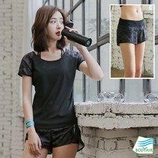 【BODYAIR】假兩件運動短褲(瑜珈.運動.慢跑.透氣.舞蹈.運動褲)