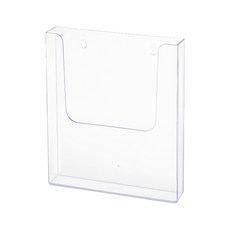 A4정리함 파일꽂이 부착식 A4꽂이 투명케이스 부착식케이스 전단지꽂이 카다로그거치대 카다로그꽂이 서류거치대 아크릴케이스, 1개