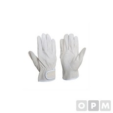 더플랜 알곤장갑 견피240mm 내피무 덧댐 백색10EA 산업용장갑
