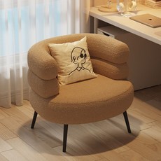 빈티지 소파 1인용 거실 의자 편안한 엔틱 암체어 안락의자, 카키