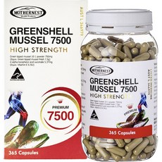 MOTHERNEST 綠唇貽貝7500mg強健膠囊, 1罐, 365顆