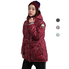 슈가포인트 여성 보드복/스키복 웰론 패딩 자켓 탈부착 모자/소매 Gaily J1