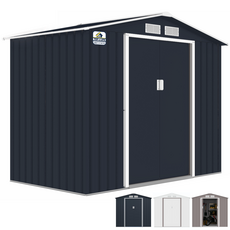 탑앤라이프 GRAND-Z(그랜드제트) 콜드그레이 컬러 조립식창고/야외창고/이동식창고/농막/전원주택창고/정원창고/조립창고/창고, (고강도플라스틱데크) 제외, (솔리드방수코팅보드) 제외, (LED동작감지센서등) 제외