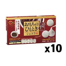 부르봉 오모치노 히토토키 초콜릿모찌 찹쌀떡초콜릿 쇼콜라맛, 87g, 10개