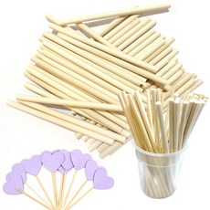 원형 나무 막대 목봉 우드스틱 하드바 목재 목공 공예 나무봉 만들기 5mm 10cm 15cm 20cm, 15cm(50개)