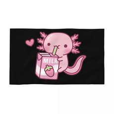 귀여운 은 딸기 우유 낙서를 좋아합니다 얼굴 수건 빠른 건조 수영장 목욕 면 통기성