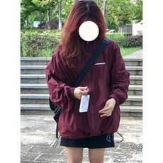 美式酒紅色防曬衣男女夏季薄款透氣速幹防曬服休閒運動夾克外套潮