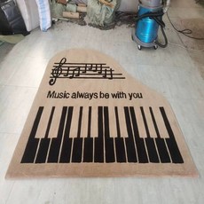 그랜드 피아노 매트 방음 바닥 카페트 대형 흡음 쿠션, 1개, 커피 컬러, 1.6x1.7m