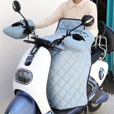 오토바이 보온 워머담요 바이크 스쿠터 이불 겨울 무릎담요 방한복 배달, B.청회색 큰 콧수염 퀼팅