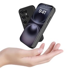 어린이 미니 스마트폰 4.0인치 HD 터치스크린 듀얼 64GB 쿼드코어 RAM SIM ID 페이스 그레이, 4.0, Black
