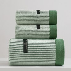 家用成人情侶加大加厚純棉洗澡吸水浴巾, 1個, 深綠色,70*140【浴巾】