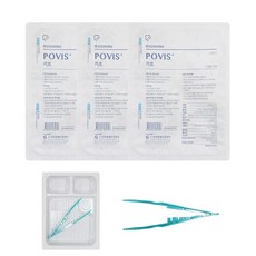수성 멸균 포비스 키트 드레싱 소독키트 포셉세트, 3개