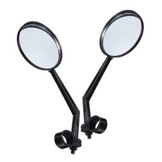 자전거 미러 핸들바 장착 산악 자전거용 리어 뷰 미러 와이드 앵글 리어 뷰 미러 쉽게 설치 가능, 1개
