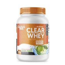 Doctor's BEST 無脂肪無糖分離乳清蛋白粉 青蘋果口味, 1個, 525克